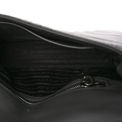 Prada Soft Calfskin Impunture Diagramme Small Chain Flap Shoulder Bag Marmo 5 of 8
