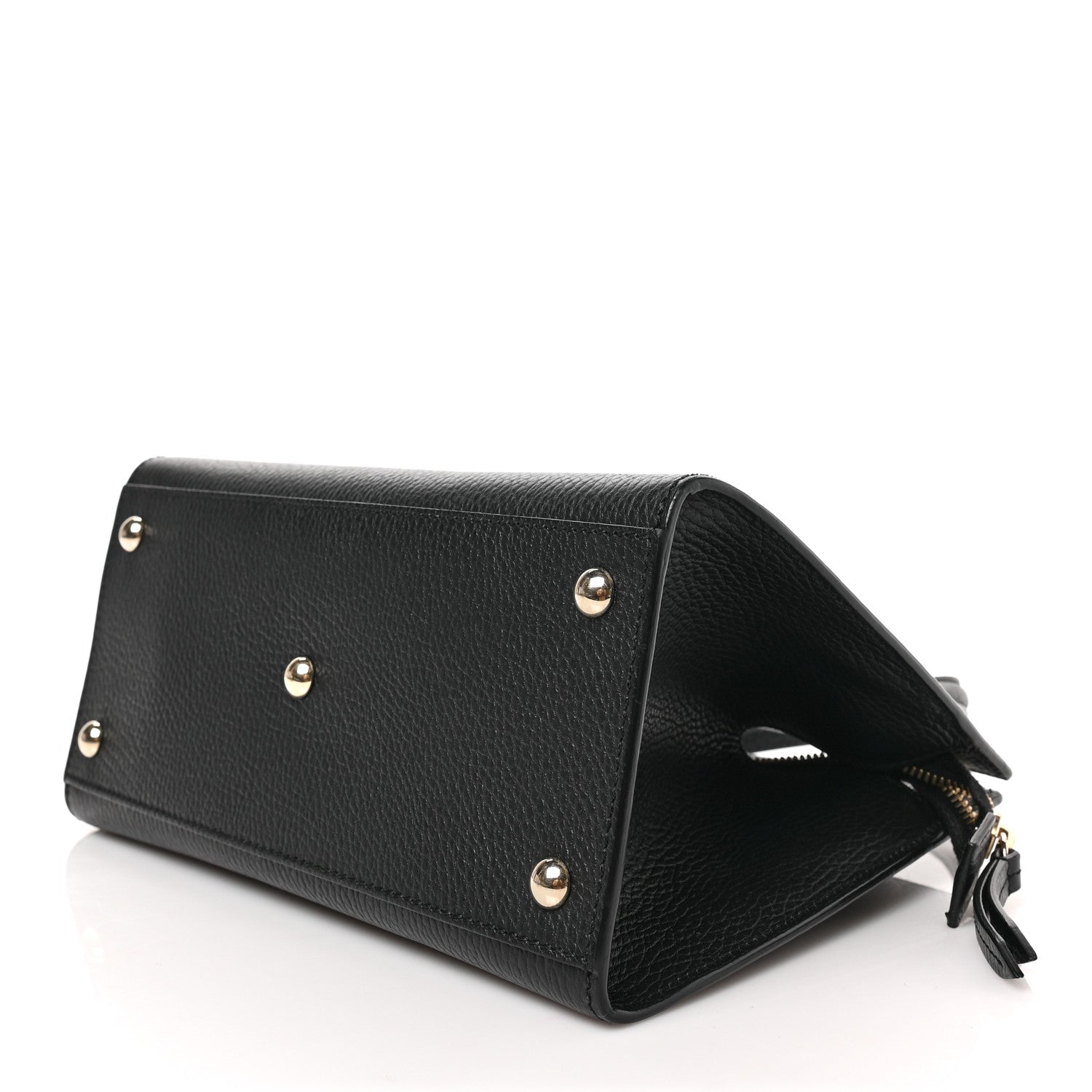 Gucci Dollar Calfskin Medium Soho Top Handle Satchel Black 9 of 9