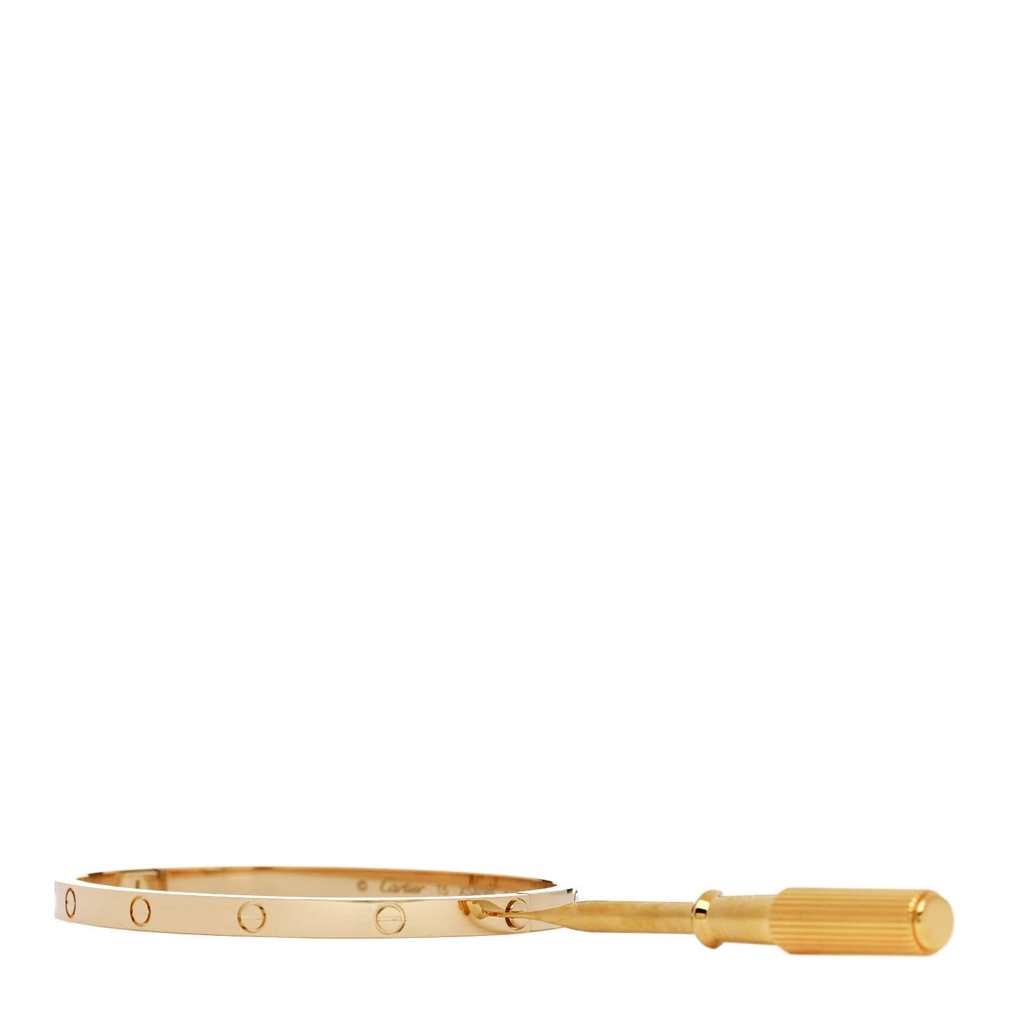 18K Yellow Gold Small LOVE Bracelet 15