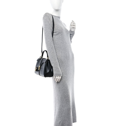 Celine Satinated Calfskin Small 16 Top Handle Bag Black 2 of 10