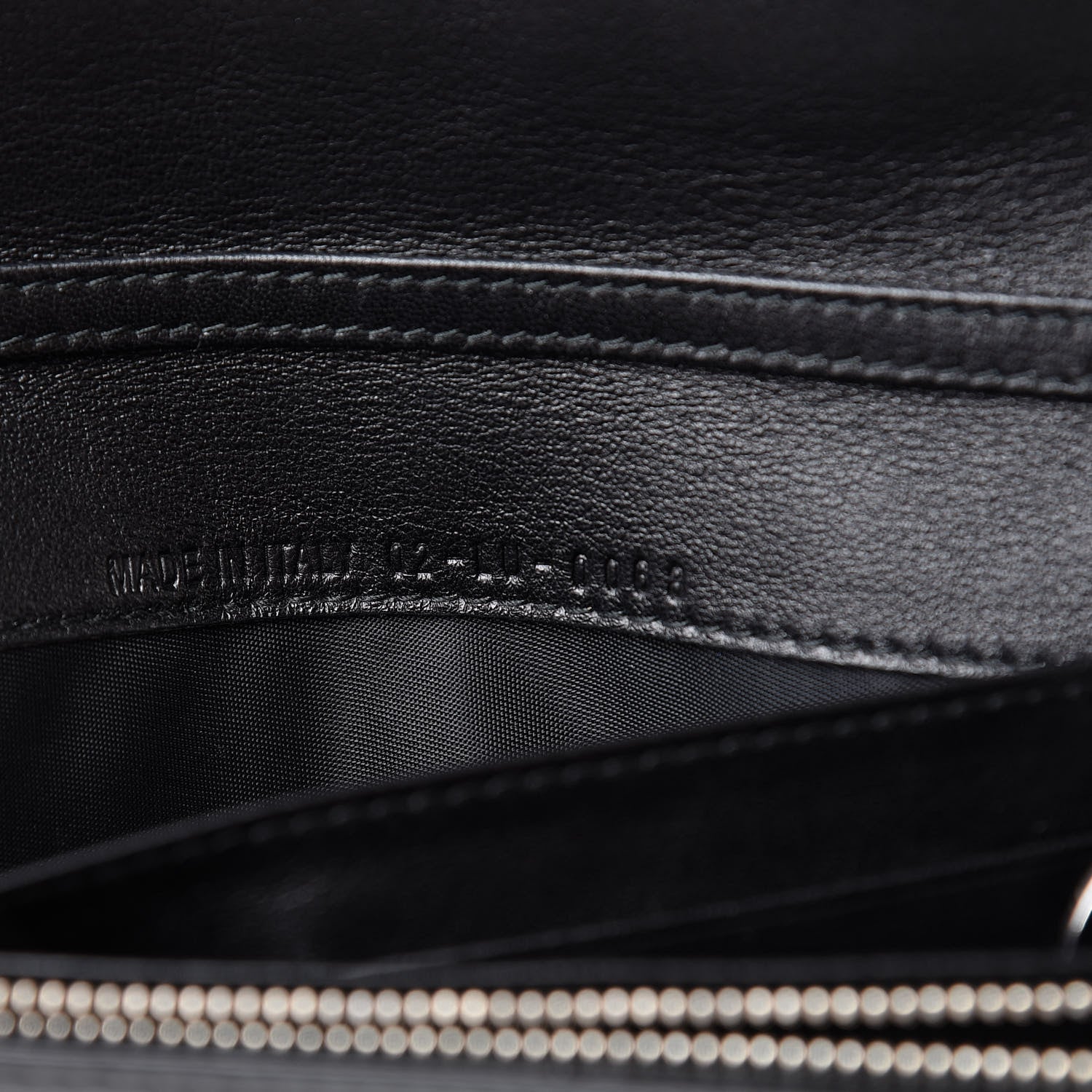 Christian Dior Patent Cannage Rendez-vous Chain Wallet Black 7 of 7