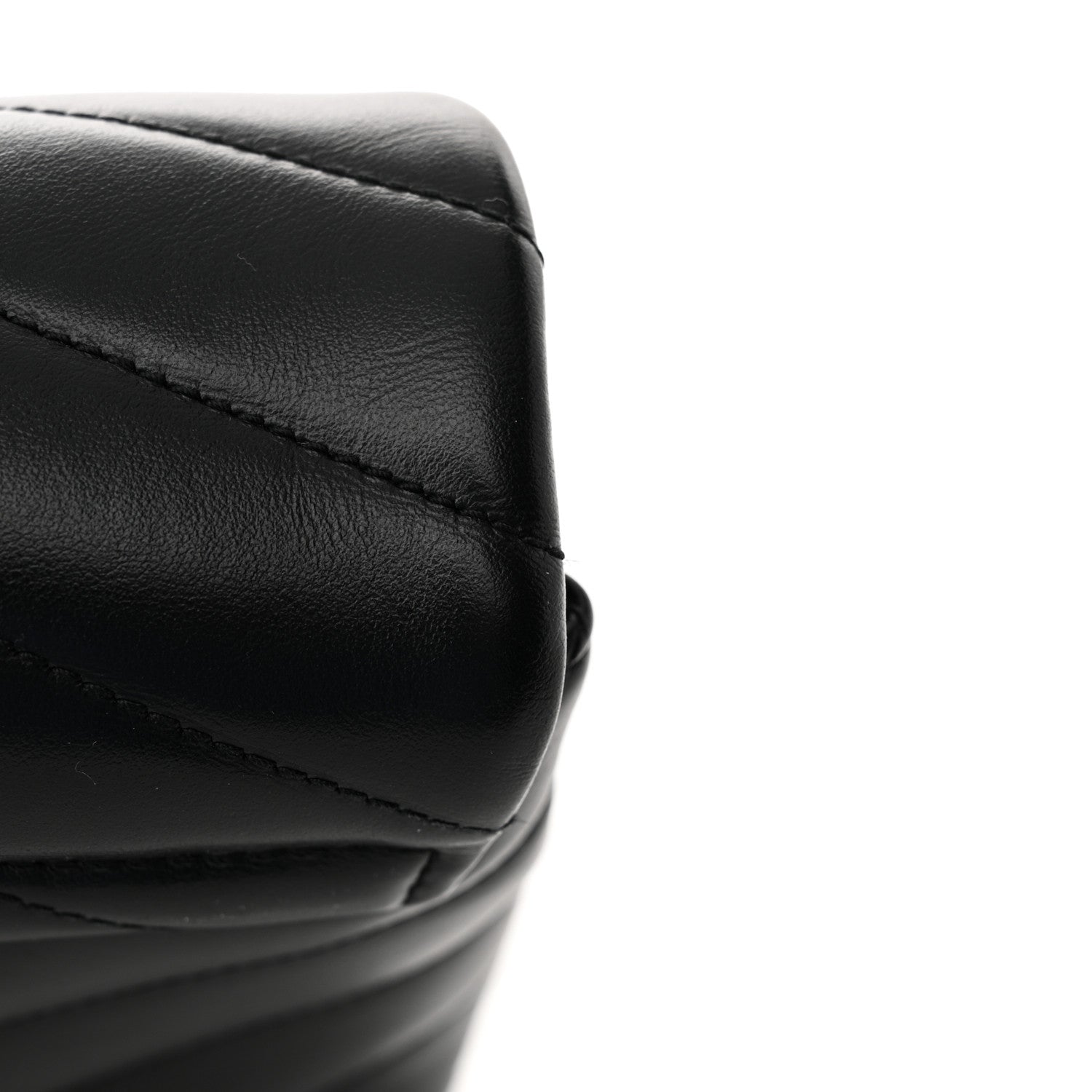 Saint Laurent Calfskin Y Quilted Monogram Monochrome Toy Loulou Crossbody Bag Black 15 of 15