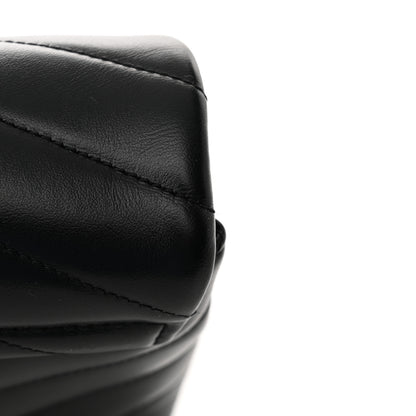 Saint Laurent Calfskin Y Quilted Monogram Monochrome Toy Loulou Crossbody Bag Black 15 of 15