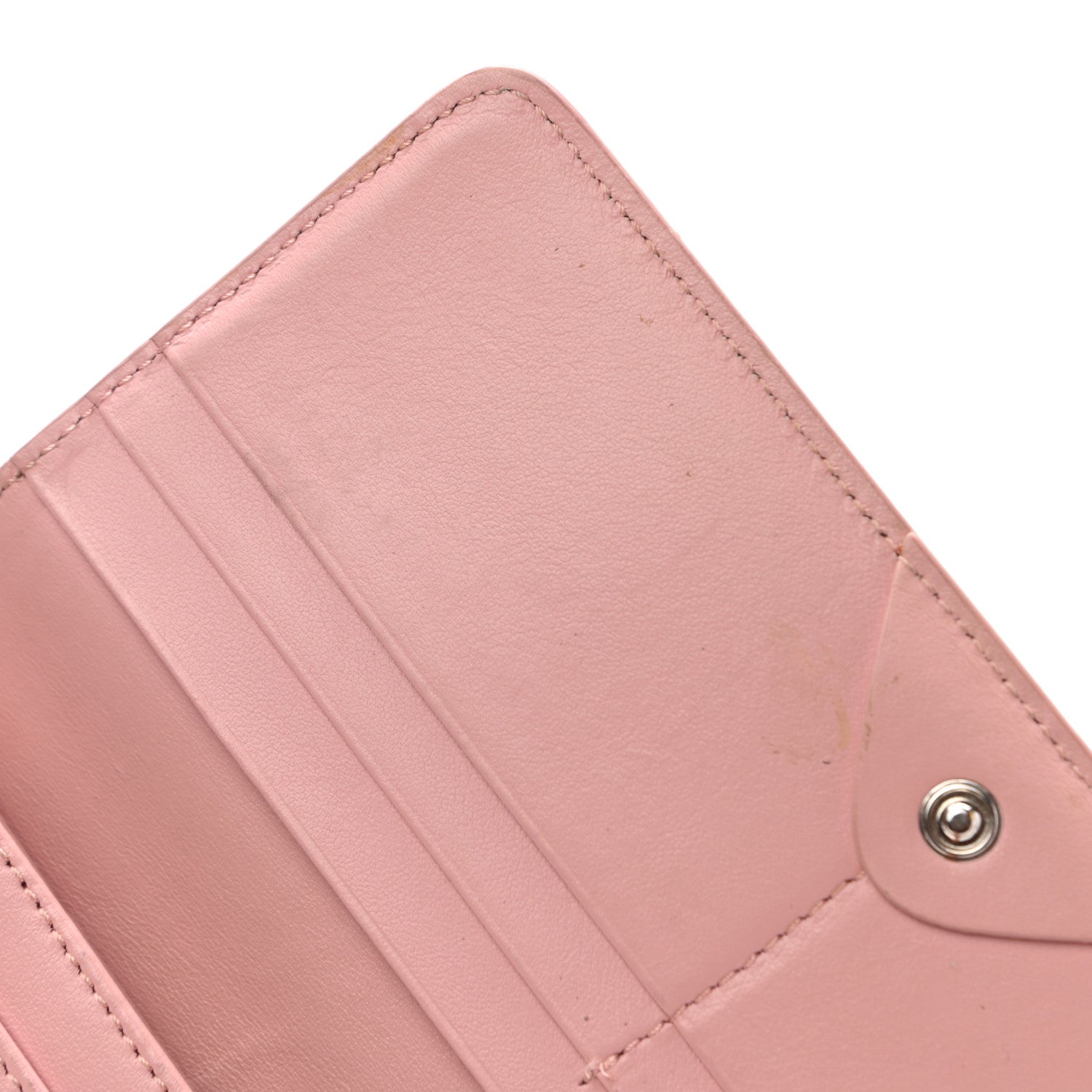Fendi Vitello Century Hypnoteyes Continental Wallet Bubblegum 10 of 14