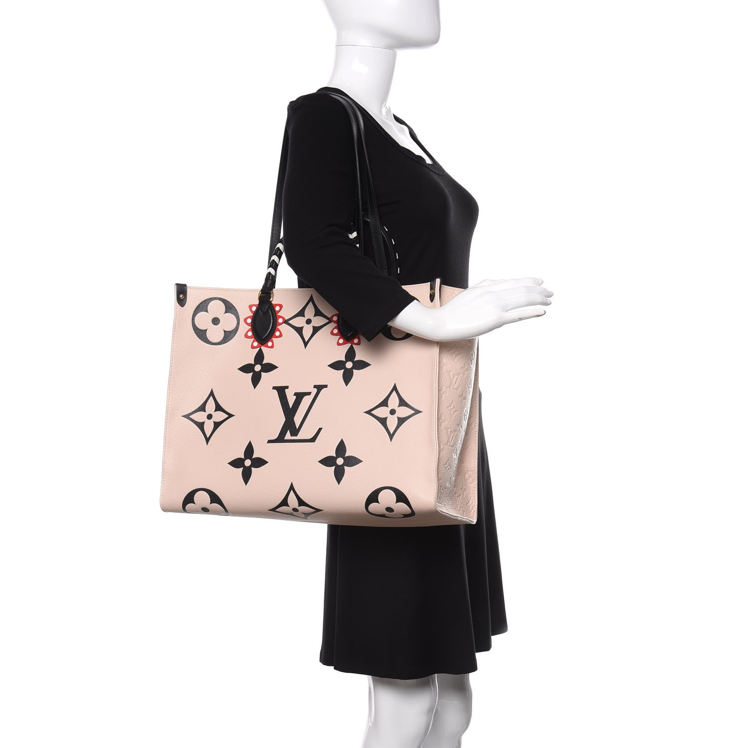 Louis Vuitton Empreinte Monogram Giant Crafty Onthego GM Creme Black 2 of 10