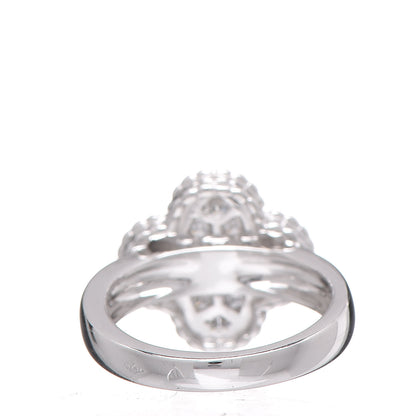 Van Cleef & Arpels 18K White Gold Diamond Vintage Alhambra Ring 48 4.5 4 of 6