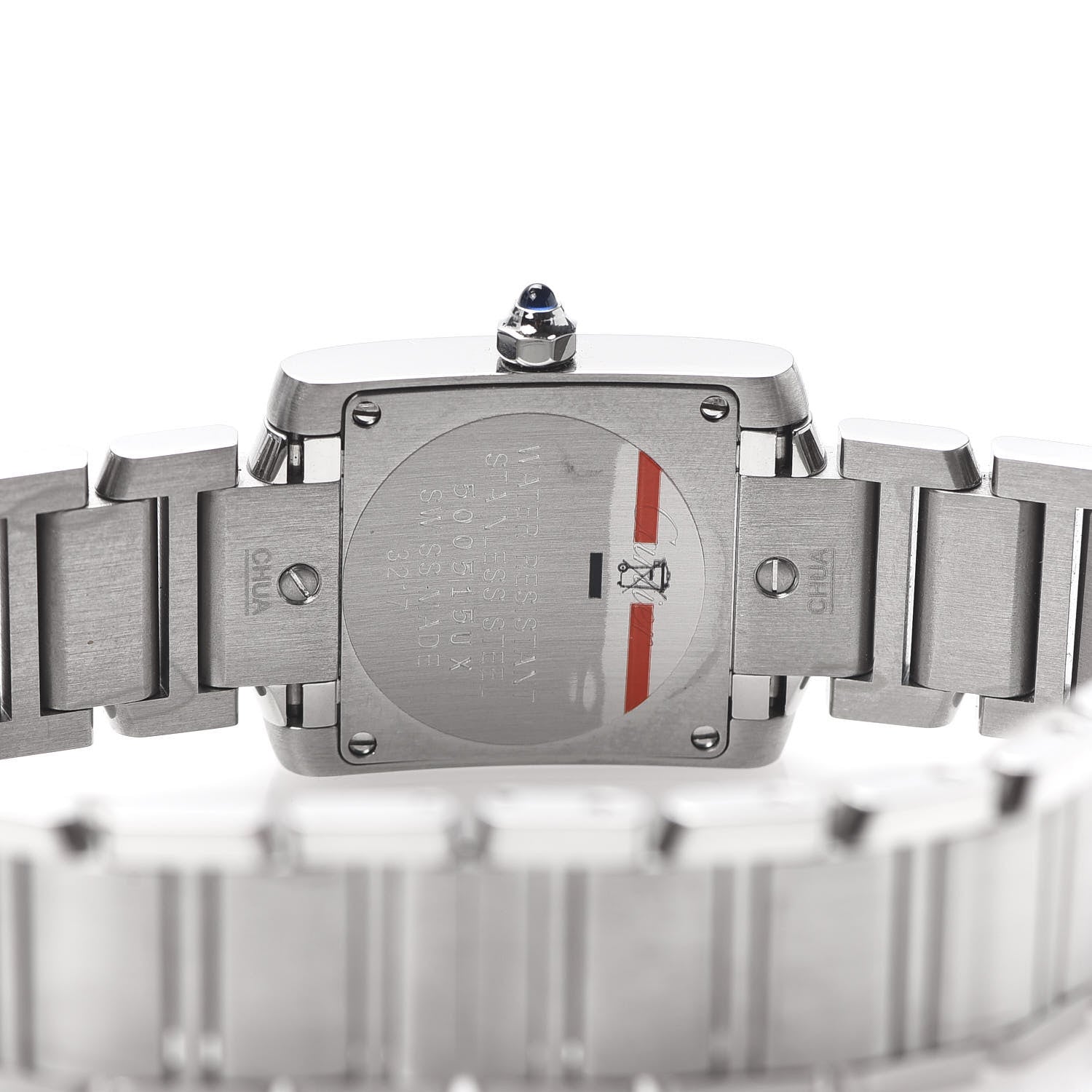 Cartier Stainless Steel Diamond 20mm Tank Francaise Quartz Watch 5 of 8