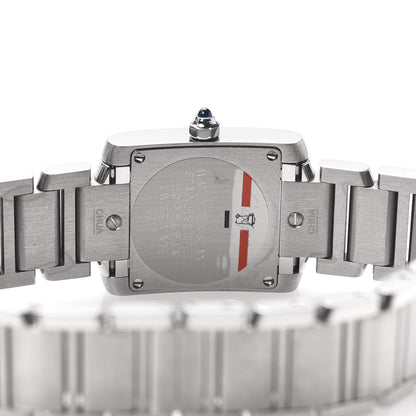 Cartier Stainless Steel Diamond 20mm Tank Francaise Quartz Watch 5 of 8