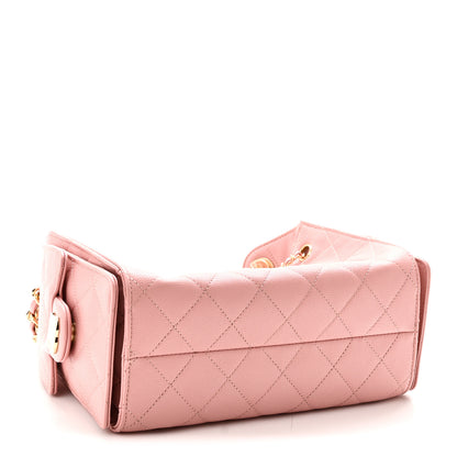 Chanel Caviar Quilted Mini Chanel 25 Handbag Rose 4 of 11