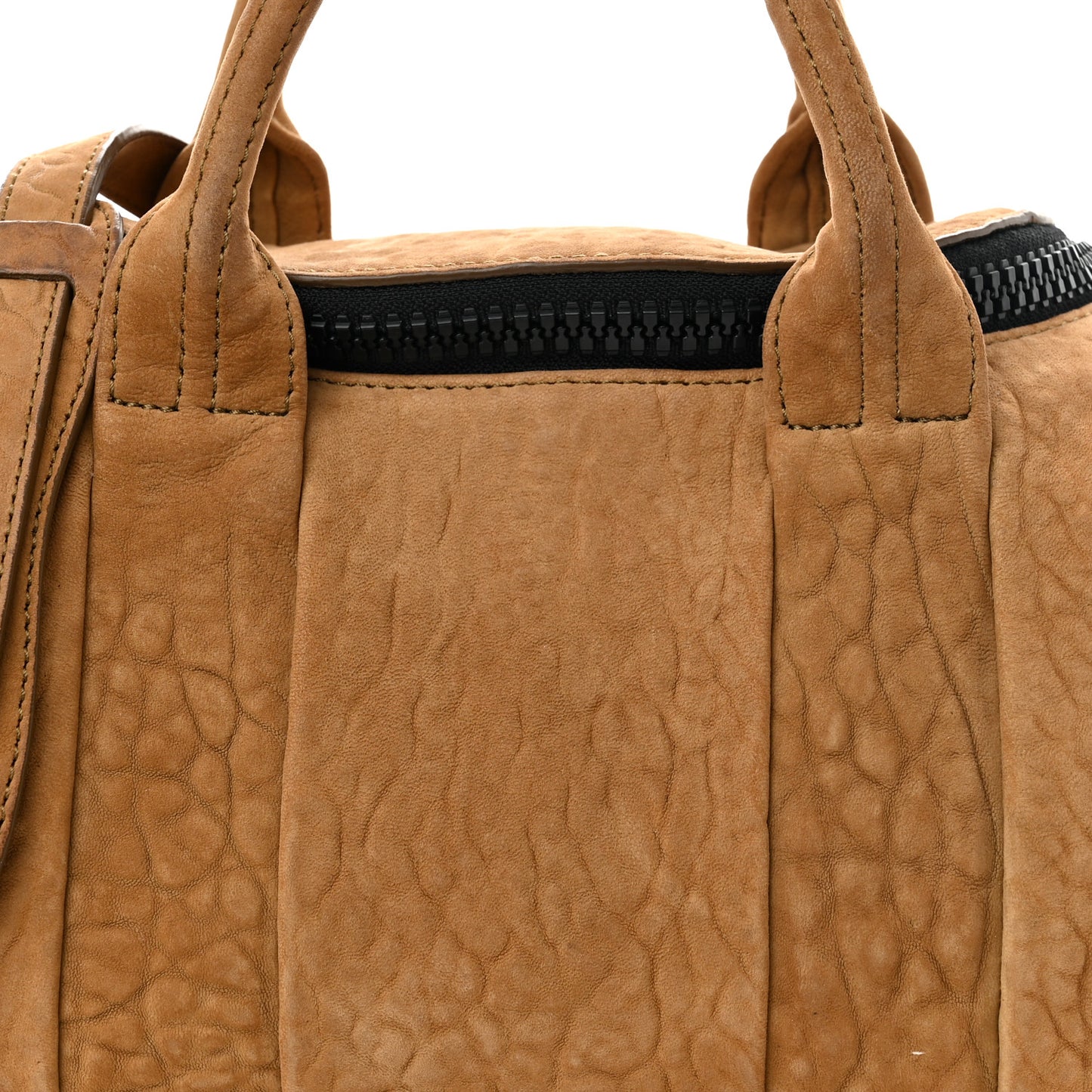 Nubuck Mini Rockie Matte Black Hardware Tan