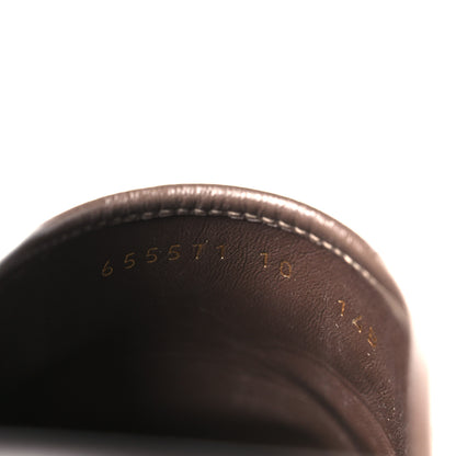 Gucci GG Supreme Monogram Miro Soft Calfskin Men's Horsebit Slippers 10 Beige Ebony New Acero 17 of 20