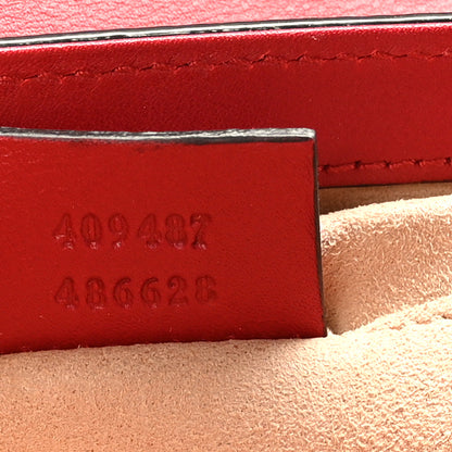 Gucci GG Supreme Monogram Moon Calfskin Small Padlock Shoulder Bag Beige Blue Hibiscus Red Mystic White 7 of 9