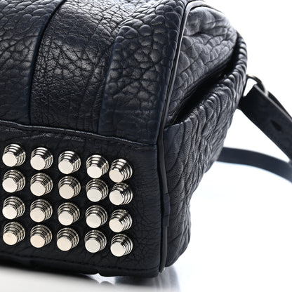 Alexander Wang Pebbled Lambskin Rockie Navy Silver Hardware 6 of 8