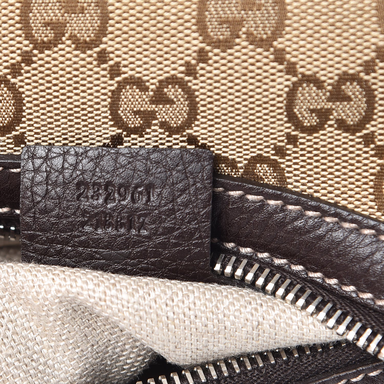 Gucci Monogram Medium Icon Bit Hobo Dark Brown 8 of 11