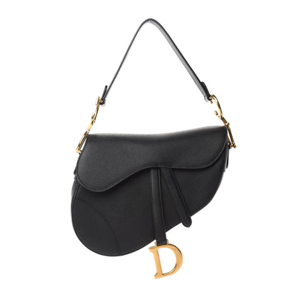 Christian Dior Grained Calfskin Saddle Bag Black 1 of 10