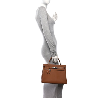 Hermes Togo Kelly Retourne 32 Gold 2 of 11