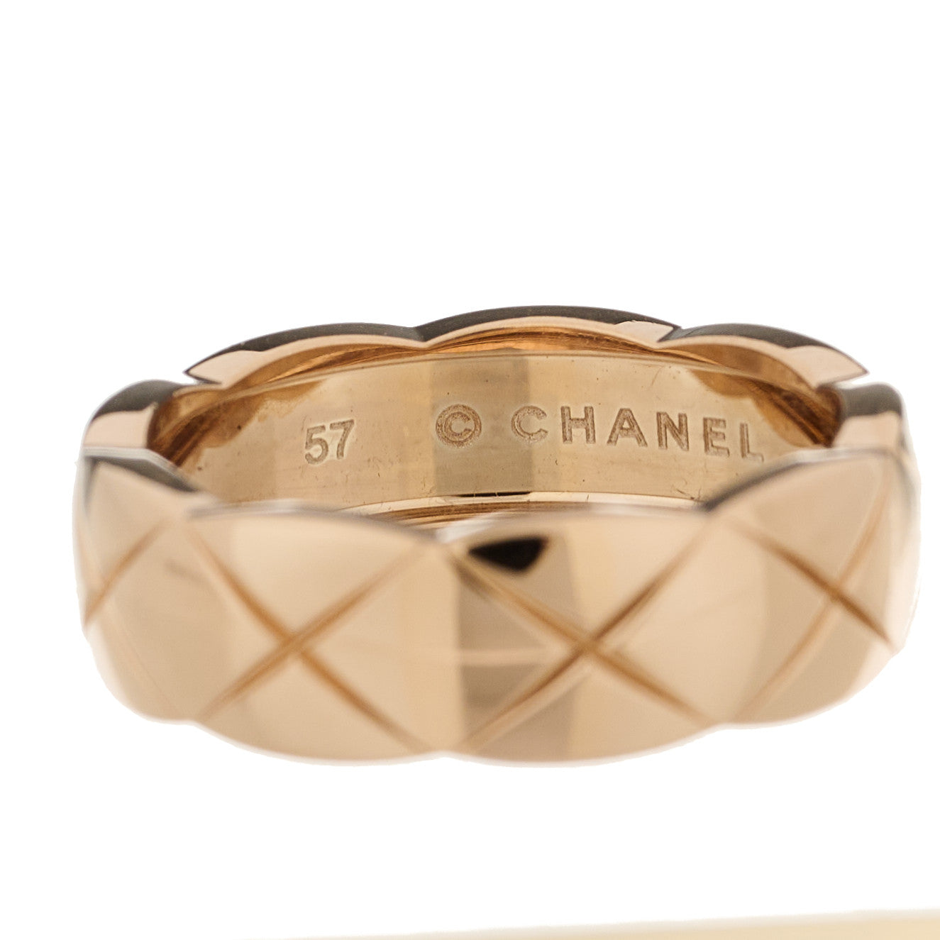 Chanel 18K Beige Gold Small Coco Crush Ring 57 8 1591491
