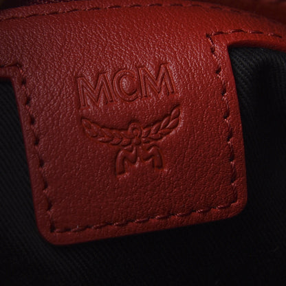 MCM Visetos Medium Klara Hobo Red Black 9 of 10