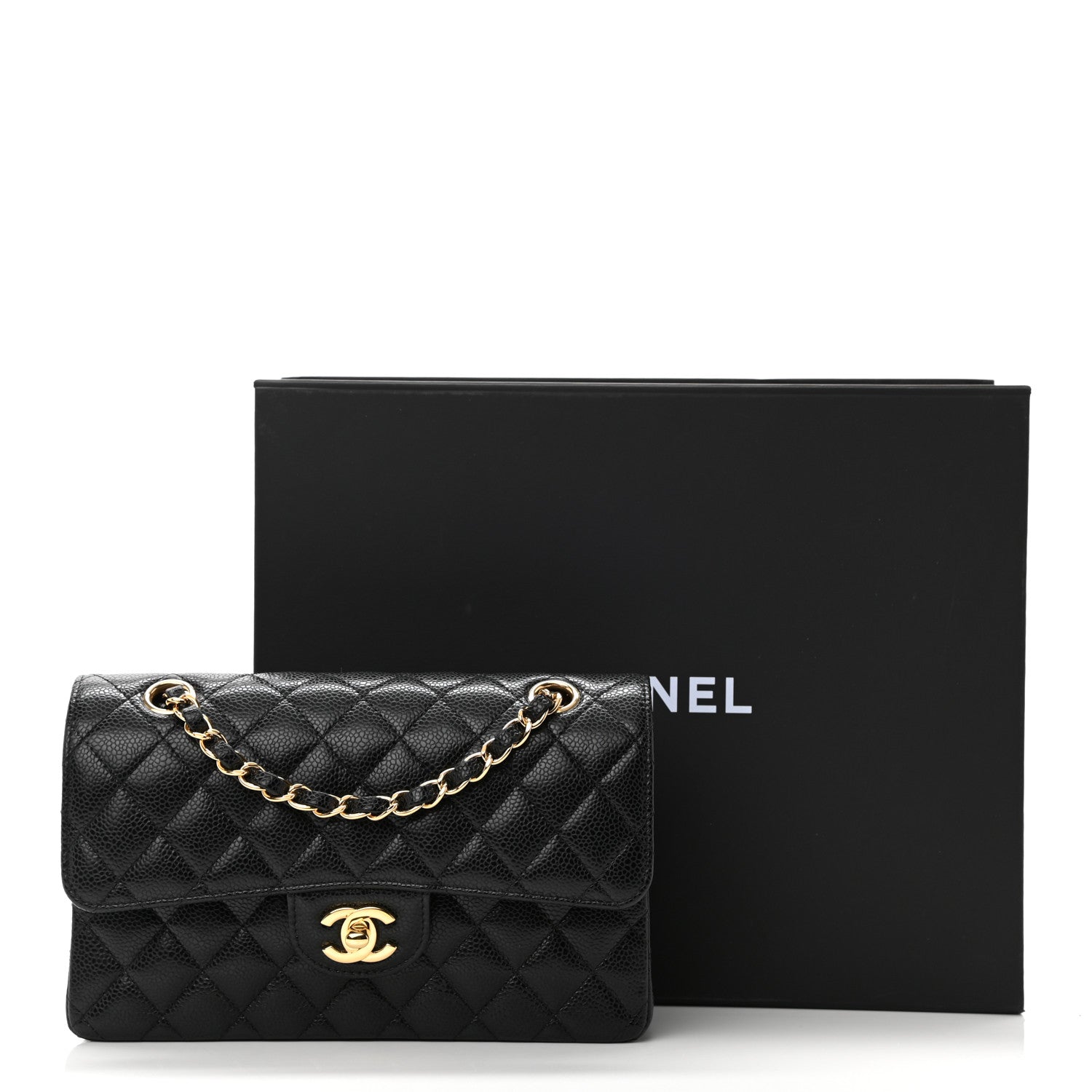 Chanel Caviar Quilted Small Double Flap Black 12 of 12