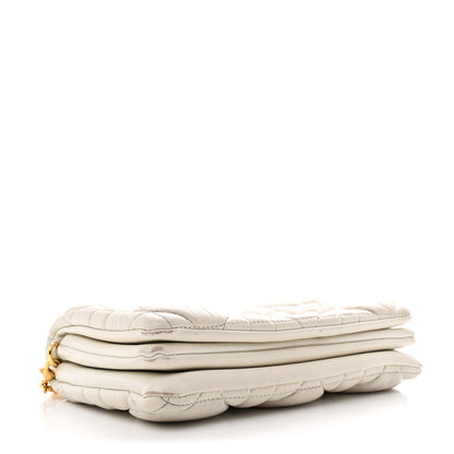 Christian Dior Calfskin Macrocannage Mini Caro Bag White 3 of 9