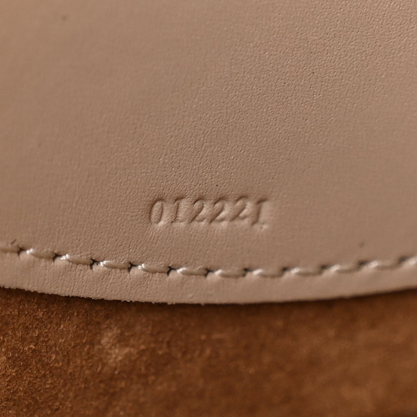 Satin Calfskin Jacquard Small Luna Bag Oat