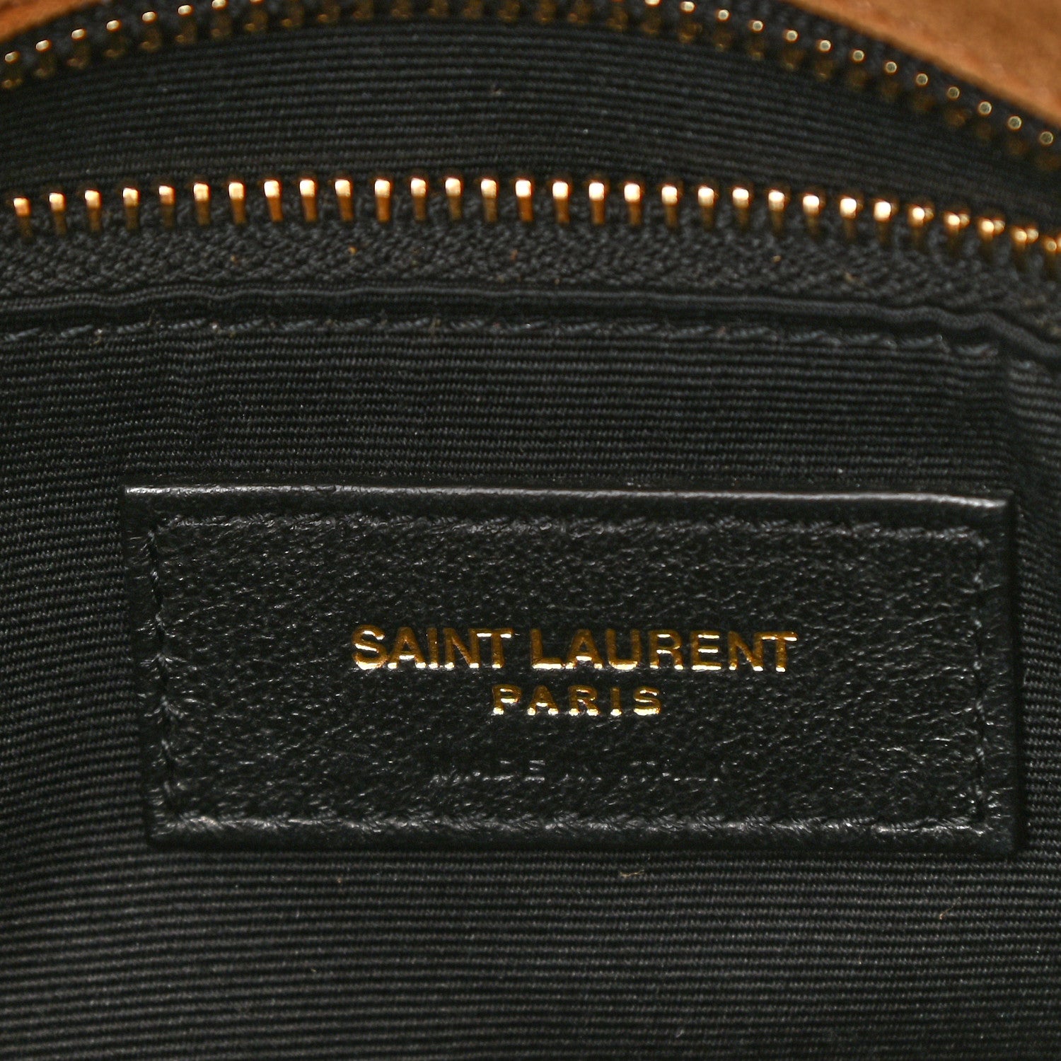 Saint Laurent Suede Calfskin Quilted Small Loulou Puffer Monogram Chain Satchel Cinnamon 5 of 8