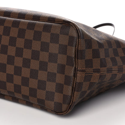 Louis Vuitton Damier Ebene Neo Neverfull MM Rose Ballerine 12 of 13