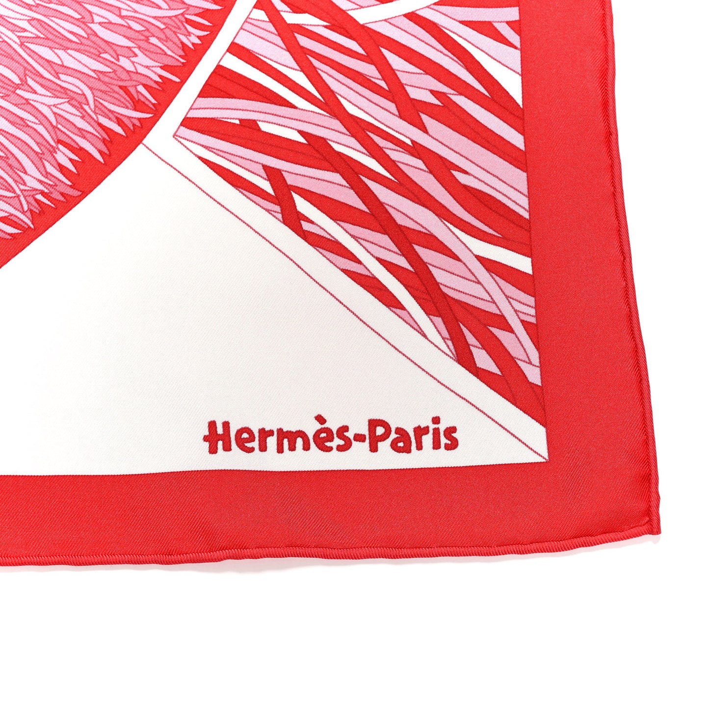 Silk A Travers Champs Scarf 90 Rouge Rose Multicolor