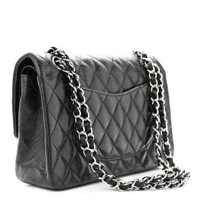 Chanel Lambskin Quilted Medium Double Flap Black 3 of 13