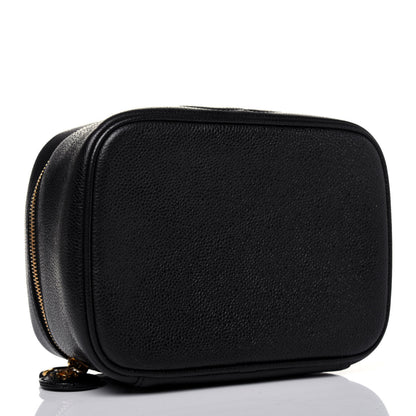 Chanel Caviar Vanity Cosmetic Case Black 4 of 21