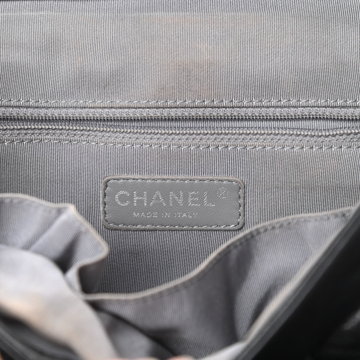Chanel Washed Lambskin Quilted Large Chain Around Flap Black 6 of 12