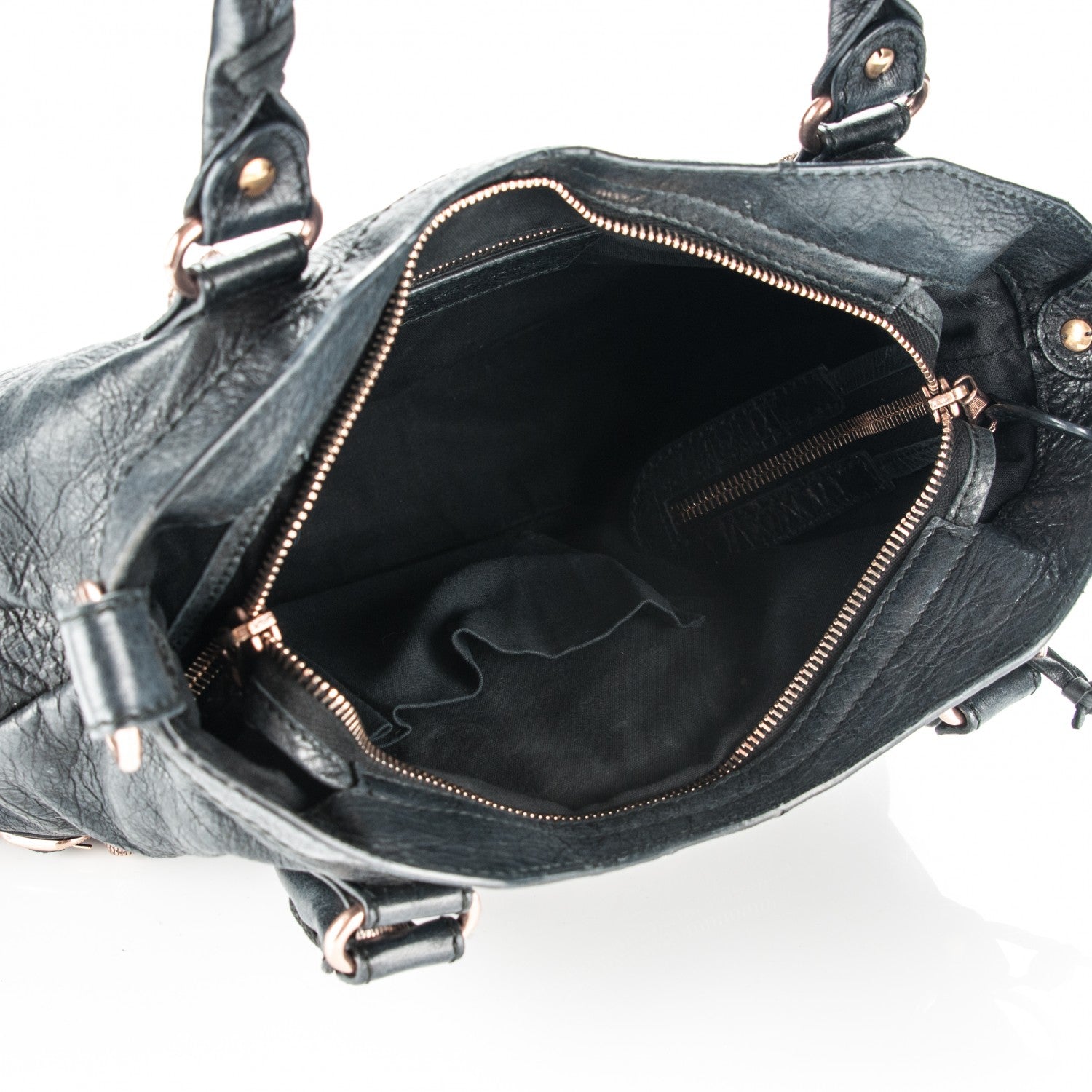 Balenciaga Agneau Giant 12 Rose Gold Hardware Town Black 5 of 7