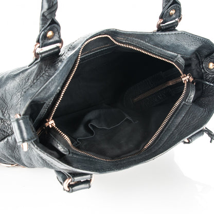Balenciaga Agneau Giant 12 Rose Gold Hardware Town Black 5 of 7
