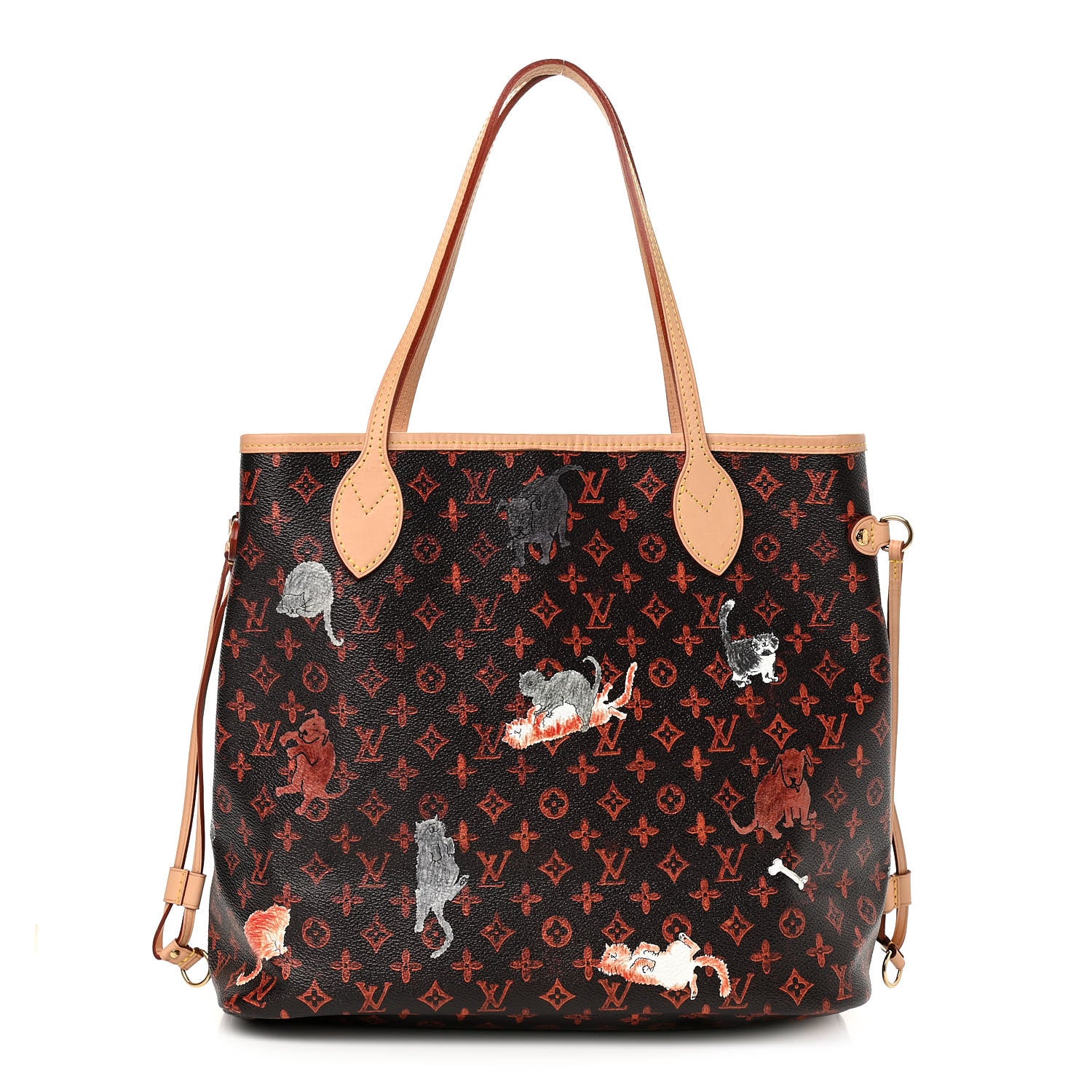 Louis Vuitton Catogram Neverfull MM Marron 3 of 14