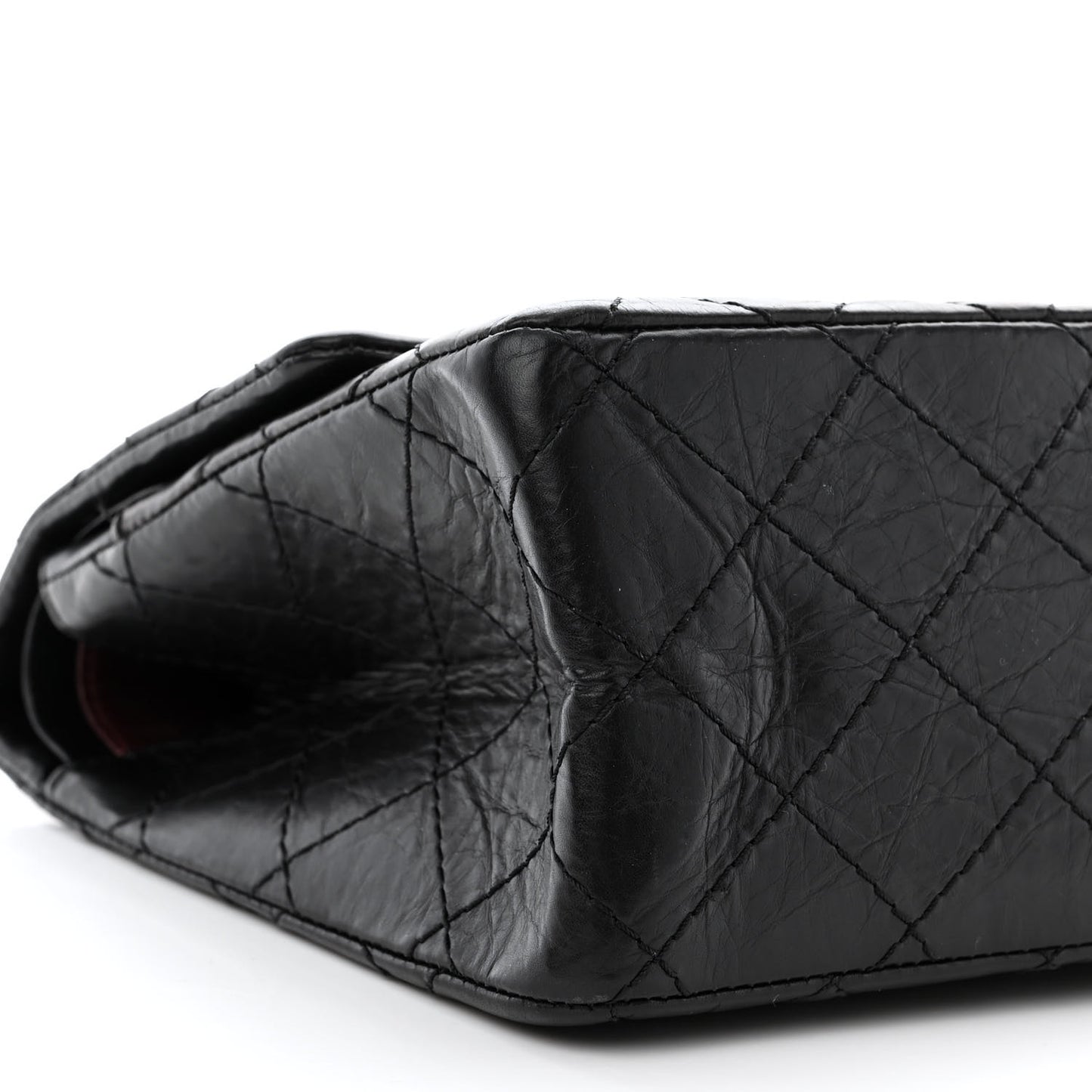 Aged Calfskin Quilted 2.55 Reissue 226 Flap Black