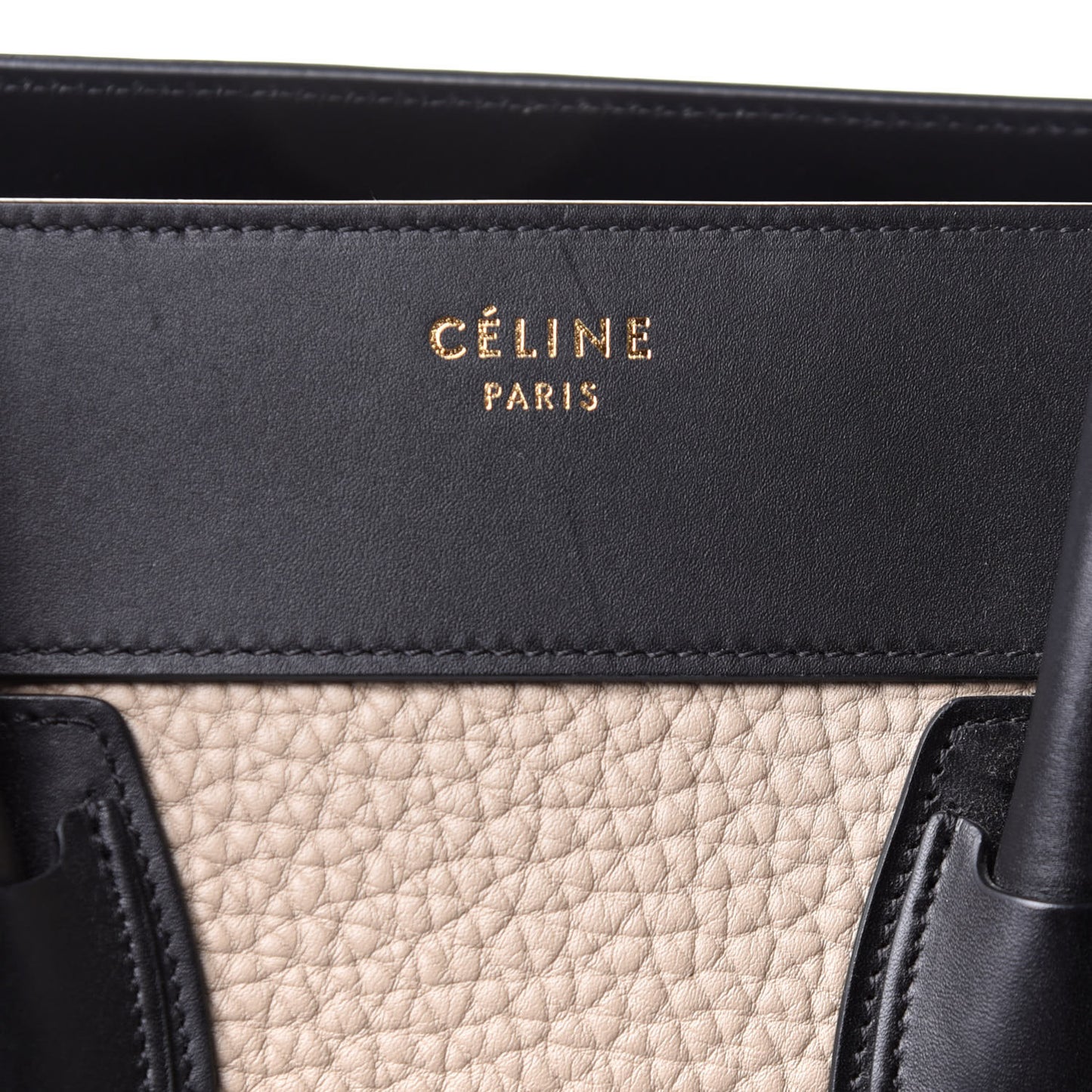 Bullhide Calfskin Suede Mini Tri-Color Luggage Beige