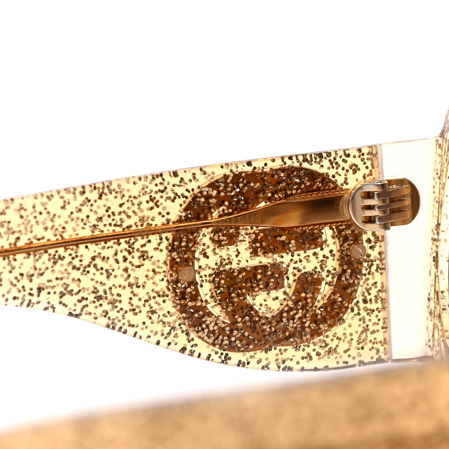 Gucci Acetate Pineapple GG0150/S Sunglasses Gold 5 of 6