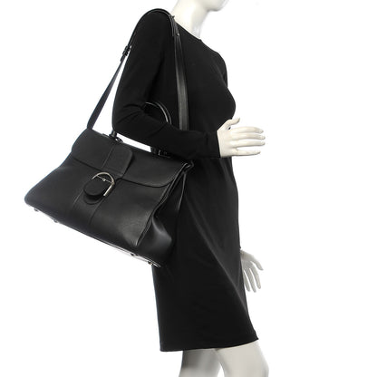 Delvaux Grained Calfskin GM Brillant Satchel Black 2 of 8
