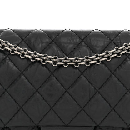 Chanel Aged Calfskin Quilted 2.55 Reissue 225 Flap Black 8 of 10