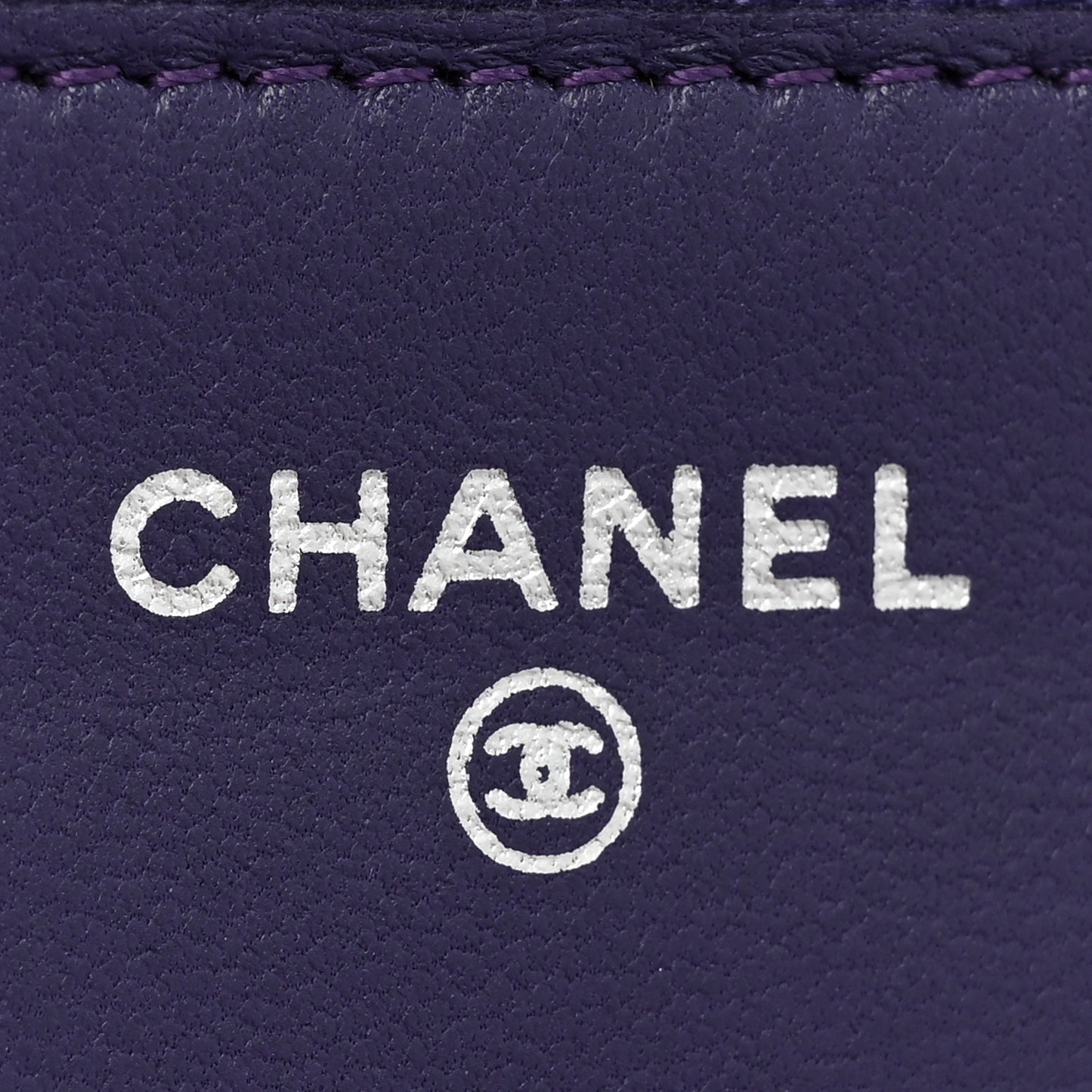 Lambskin Quilted Reissue Wallet On Chain WOC Purple