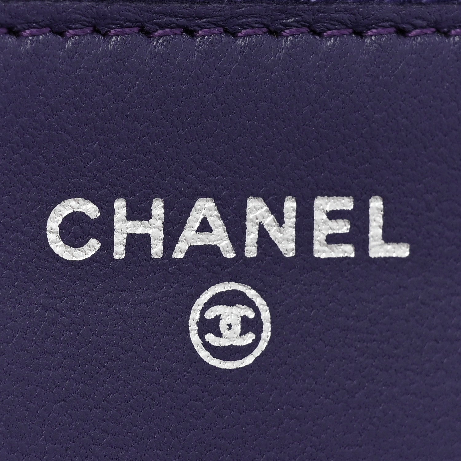 Chanel Lambskin Quilted Reissue Wallet On Chain WOC Purple 7 of 16