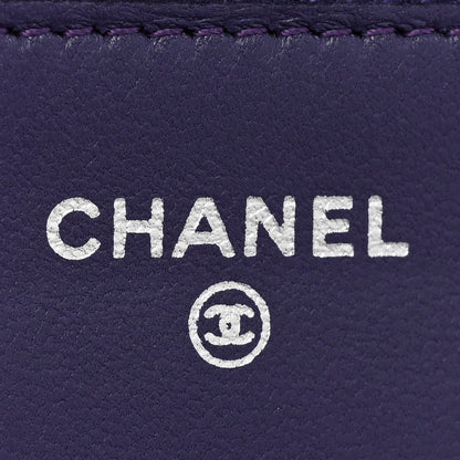 Chanel Lambskin Quilted Reissue Wallet On Chain WOC Purple 7 of 16
