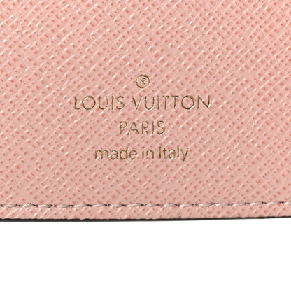 Louis Vuitton Damier Ebene Victorine Wallet Rose Ballerine 7 of 7