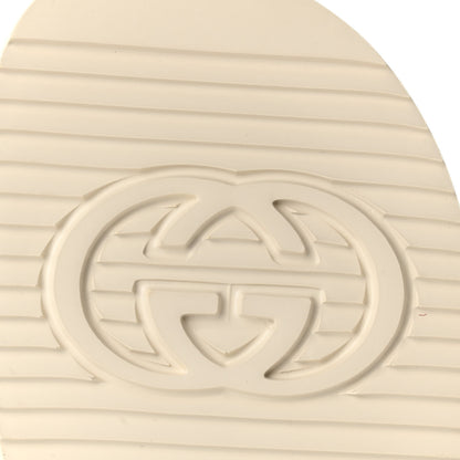Gucci Rubber Mini Double G Womens Isla Dad Sandals 39 Dusty White 7 of 9