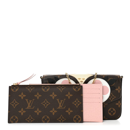 Louis Vuitton Monogram Lovely Birds Pochette Felicie Chain Wallet 3 of 11