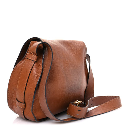 Chloe Calfskin Medium Marcie Round Crossbody Bag Tan 3 of 15