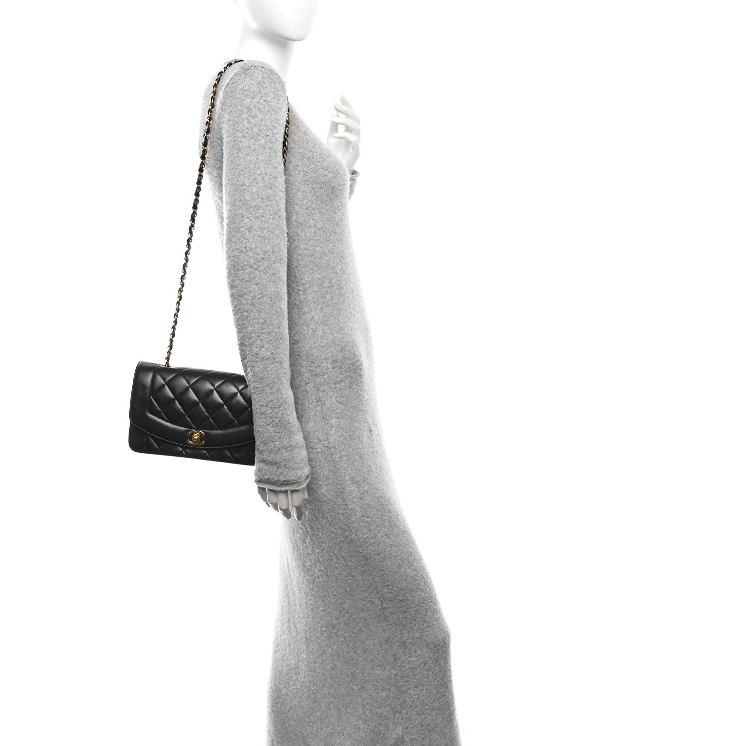 Chanel Lambskin Quilted Small Single Flap Black 2 of 11