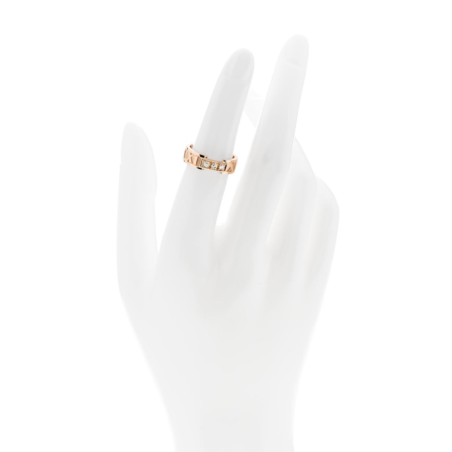 18K Rose Gold Diamond Atlas Ring 50 5.25