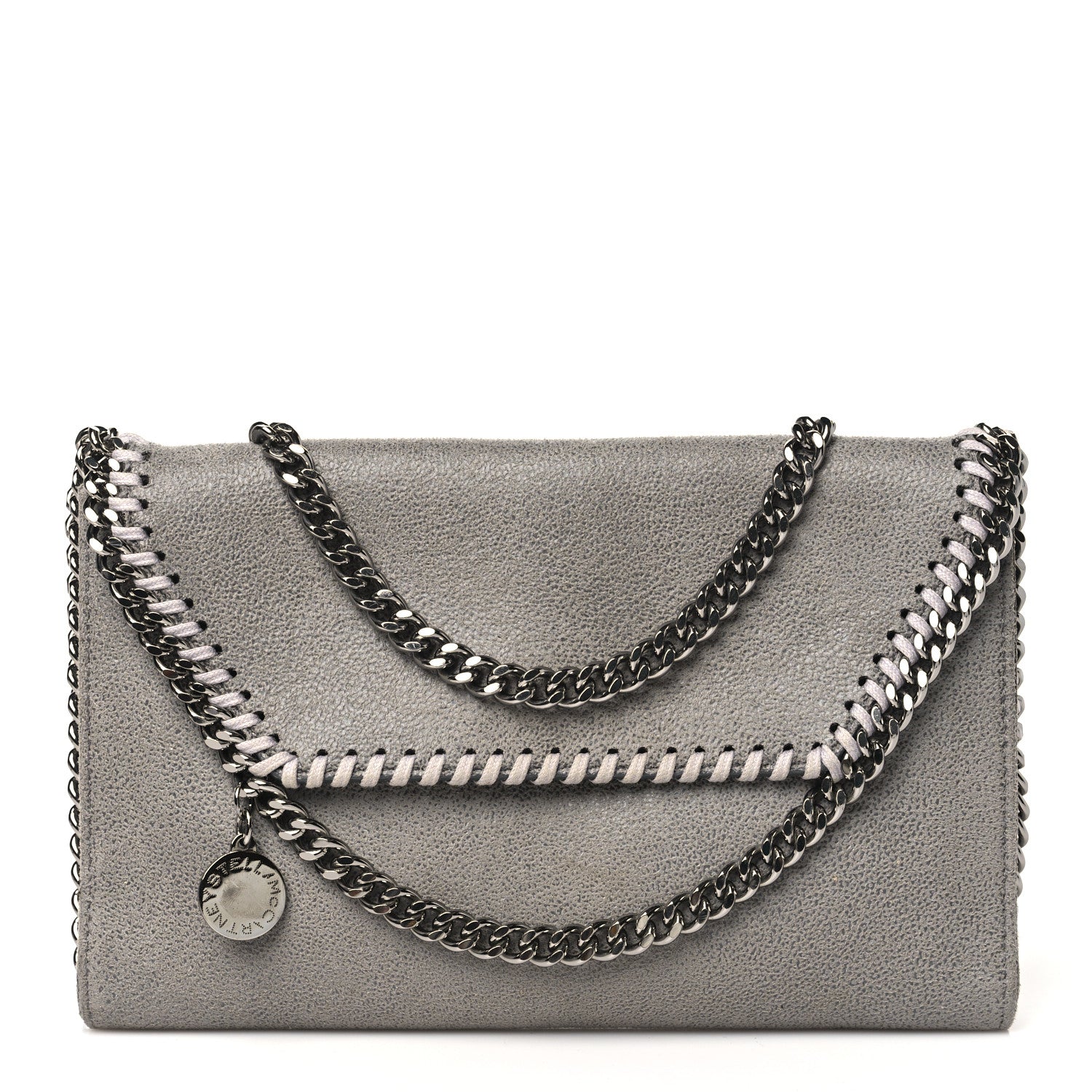 Stella McCartney Shaggy Deer Falabella Wallet Crossbody Bag Grey 1 of 9
