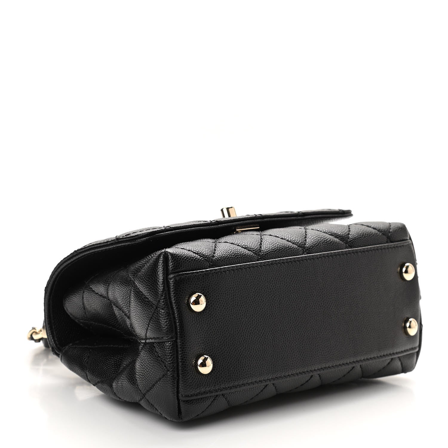 Chanel Caviar Quilted Extra Mini Coco Handle Flap Black 4 of 10